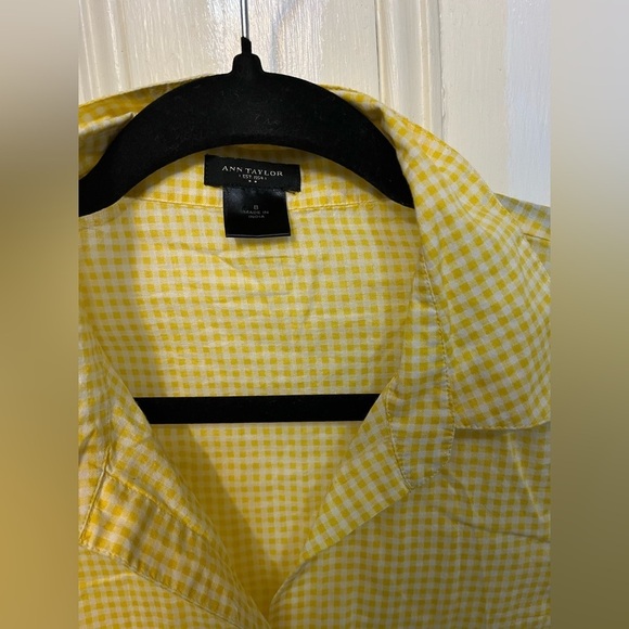 Anne Taylor Long Sleeve Plaid Button Down Shirt Size 8 - Picture 8 of 9
